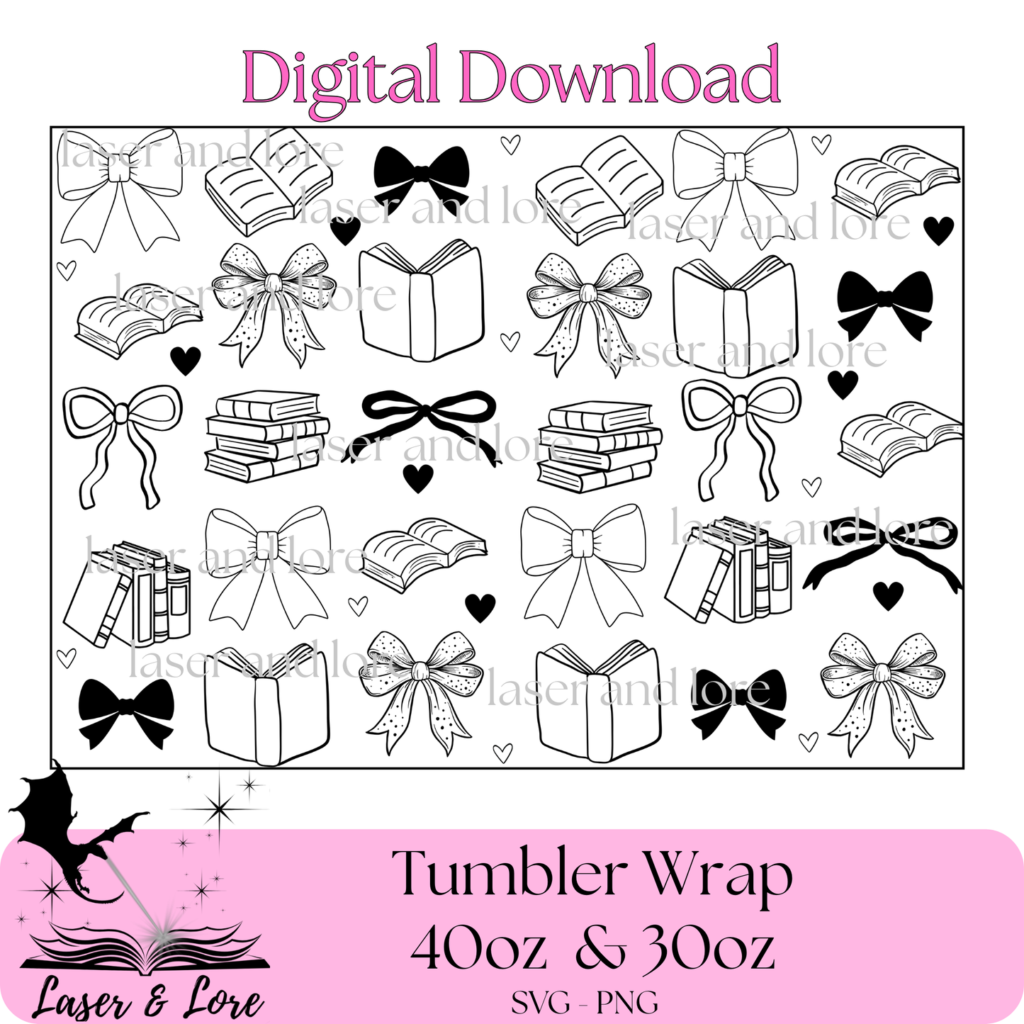 Books and Bows - Digital Download