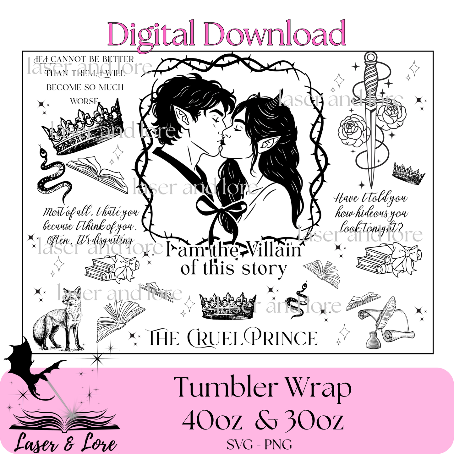 Cruel Prince Inspired Fan Art - Digital Download