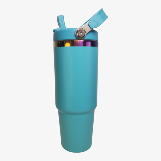 30oz Flip Straw Iridescent Tumbler