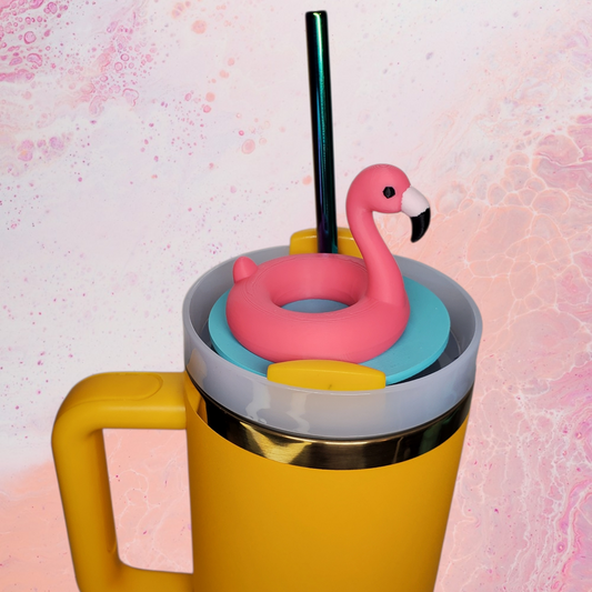 Tropical Flamingo - 40oz Cup Topper