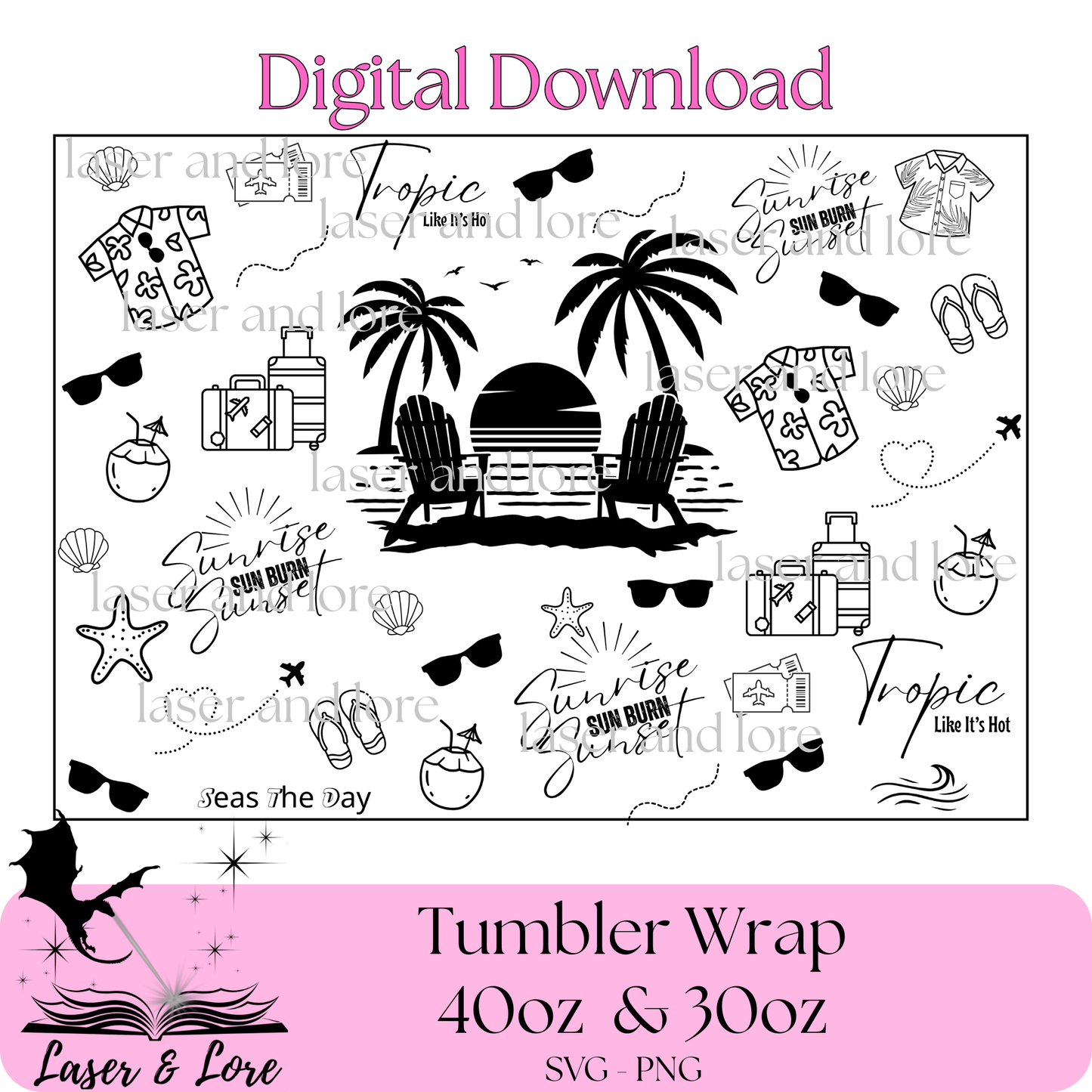 Tropical Beach Vacation Mode - Digital Download