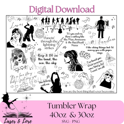 Swiftly Singing- 2x design BUNDLE - Digital Download