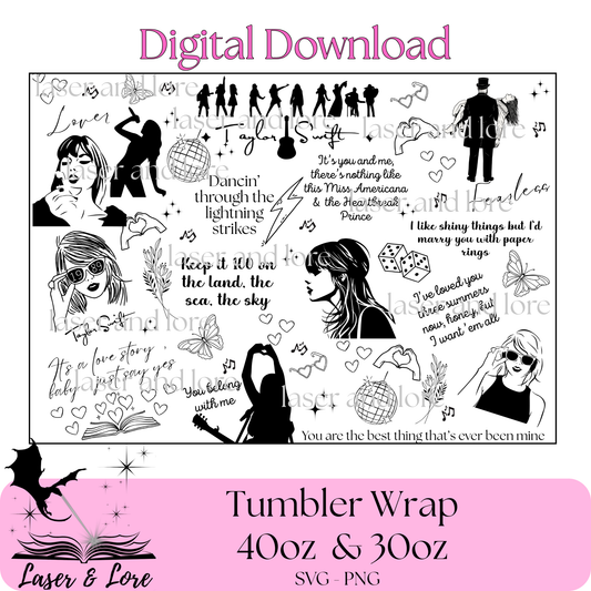 Swiftly Singing- 2x design BUNDLE - Digital Download