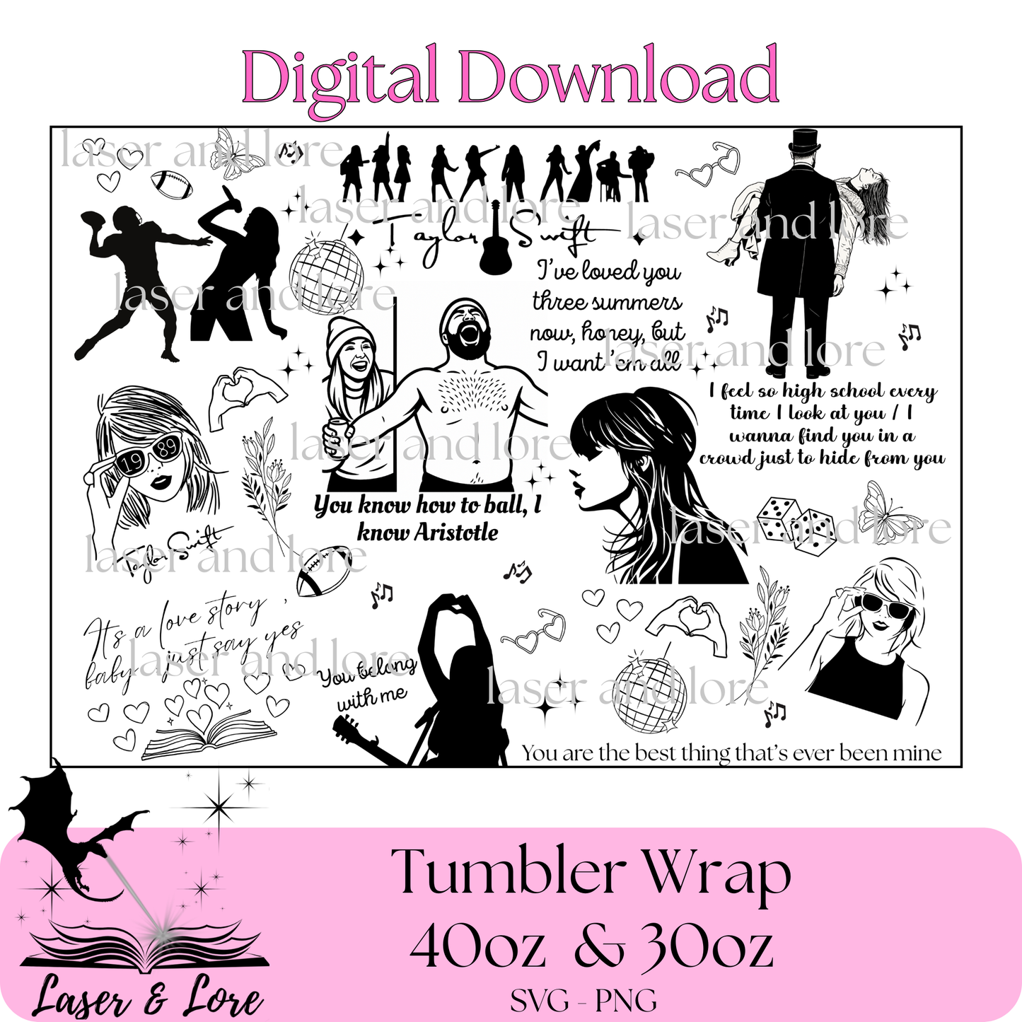 Swiftly Singing- 2x design BUNDLE - Digital Download