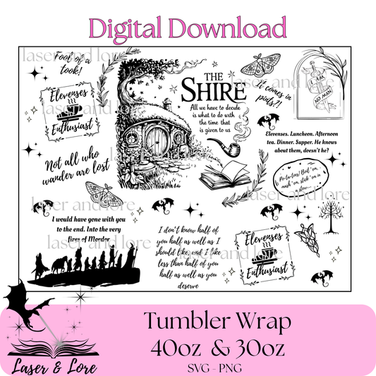 Shire Sips Tumbler Wrap – Digital Download