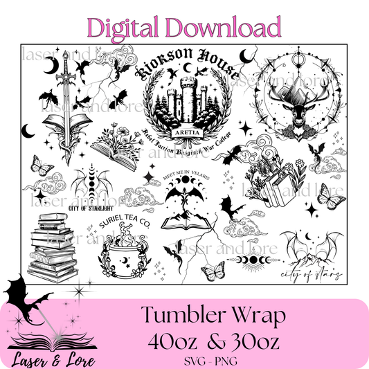 MASHUP acota.r, throne, 4th W.ing- Inspired Fan Art - Digital Download