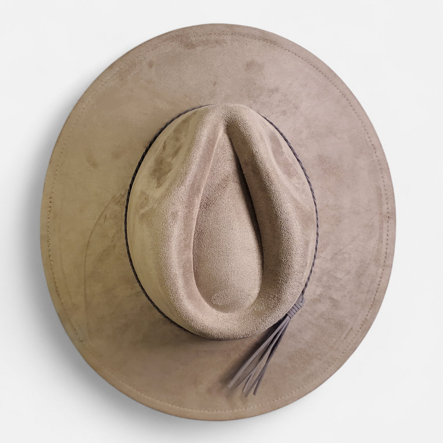 Wide Brim Classic Tear Drop Vegan Suede Laser Blanks