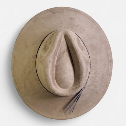 Wide Brim Classic Tear Drop Vegan Suede Laser Blanks