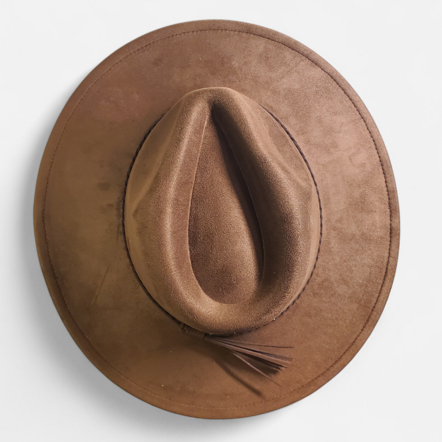 Wide Brim Classic Tear Drop Vegan Suede Laser Blanks