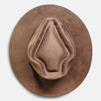 Wide Brim Arrow Head - Vegan Suede Laser Blank