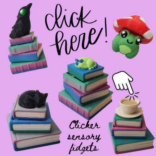 Enchanted Library 3D Fidgets that CLICK