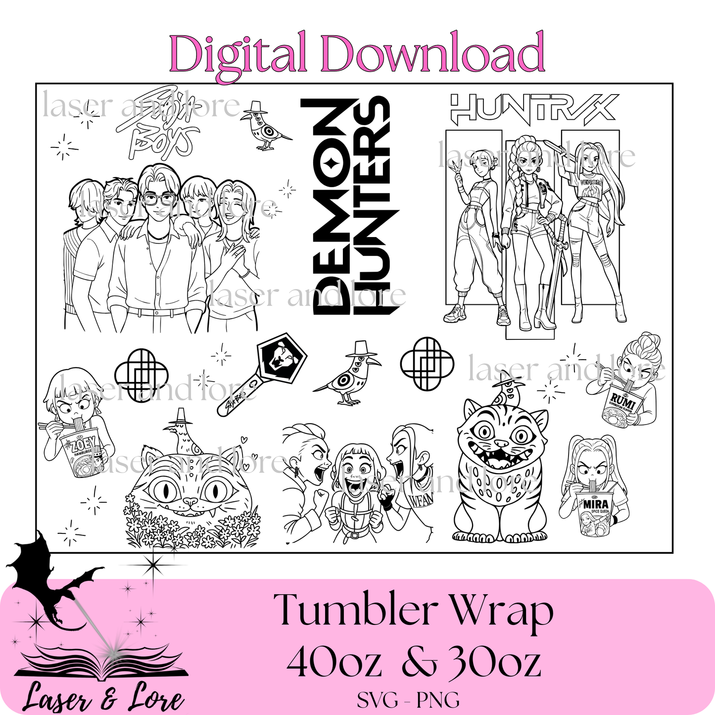 K-pop Idol Fighters - 3 Design PACKAGE - Digital Download