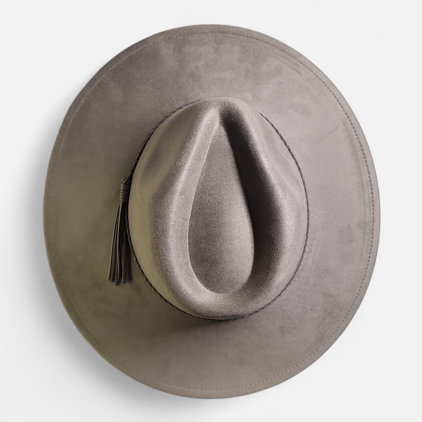 Wide Brim Classic Tear Drop Vegan Suede Laser Blanks