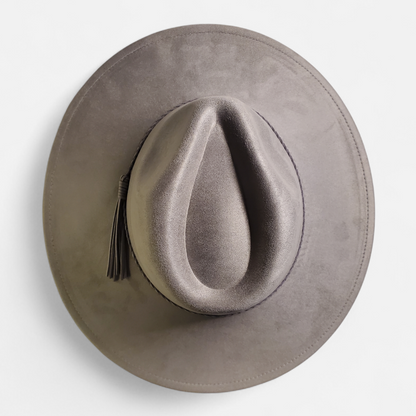Wide Brim Classic Tear Drop Vegan Suede Laser Blanks