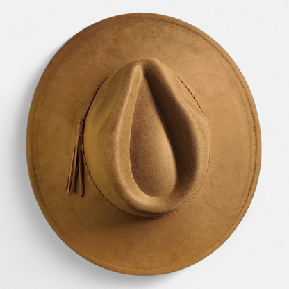Wide Brim Classic Tear Drop Vegan Suede Laser Blanks