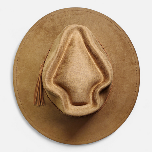 Wide Brim Arrow Head - Vegan Suede Laser Blank