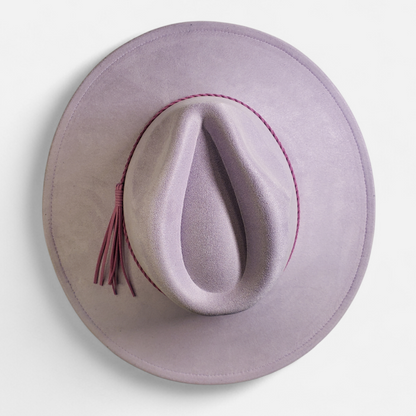 Wide Brim Classic Tear Drop Vegan Suede Laser Blanks