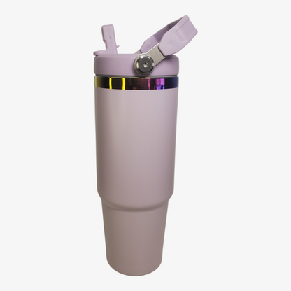 30oz FlipStraw Iridescent Custom Engraved