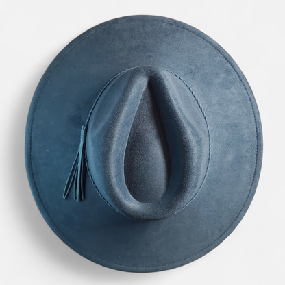 Wide Brim Classic Tear Drop Vegan Suede Laser Blanks