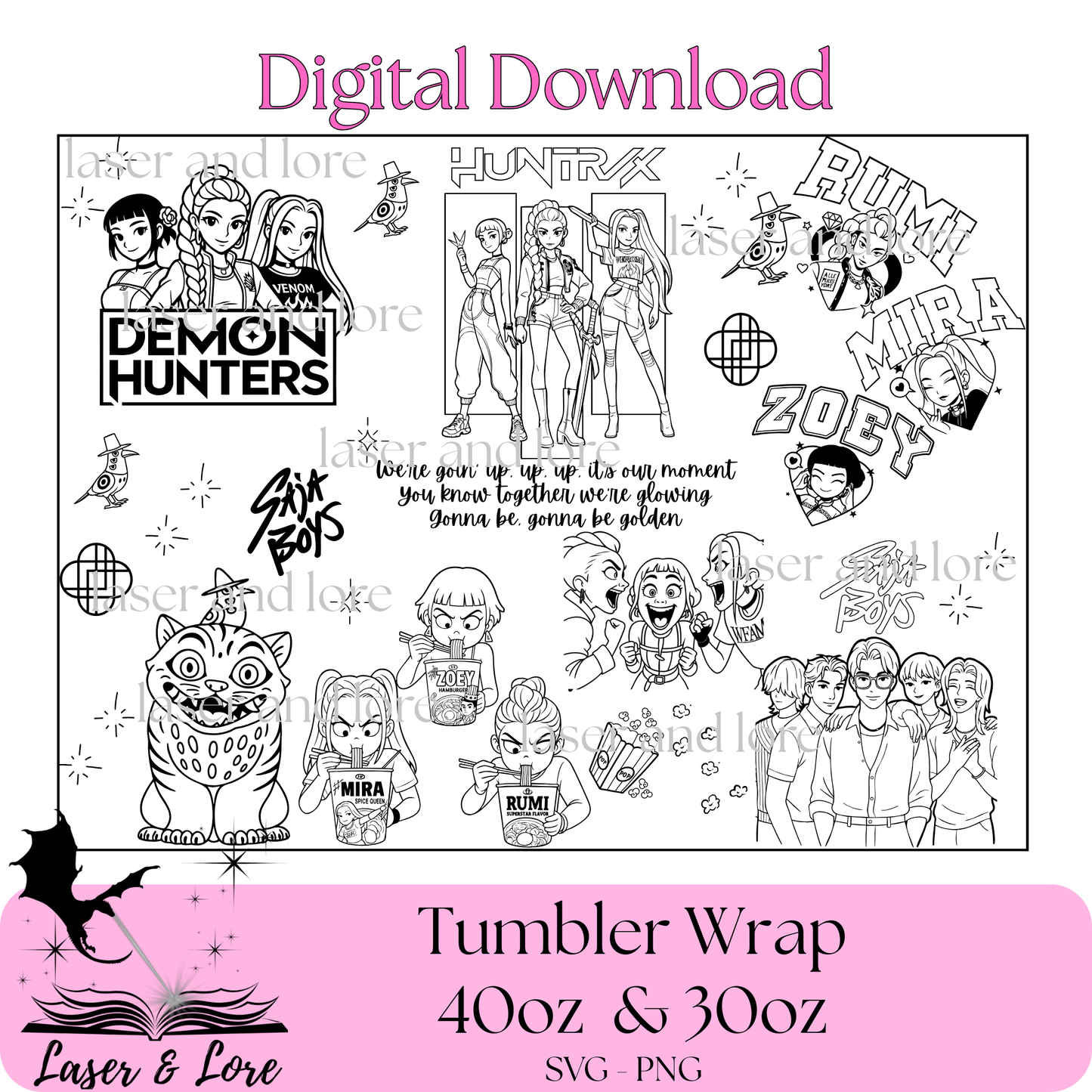 K-pop Idol Fighters - 3 Design PACKAGE - Digital Download