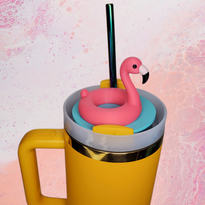 Tropical Flamingo - 40oz Cup Topper