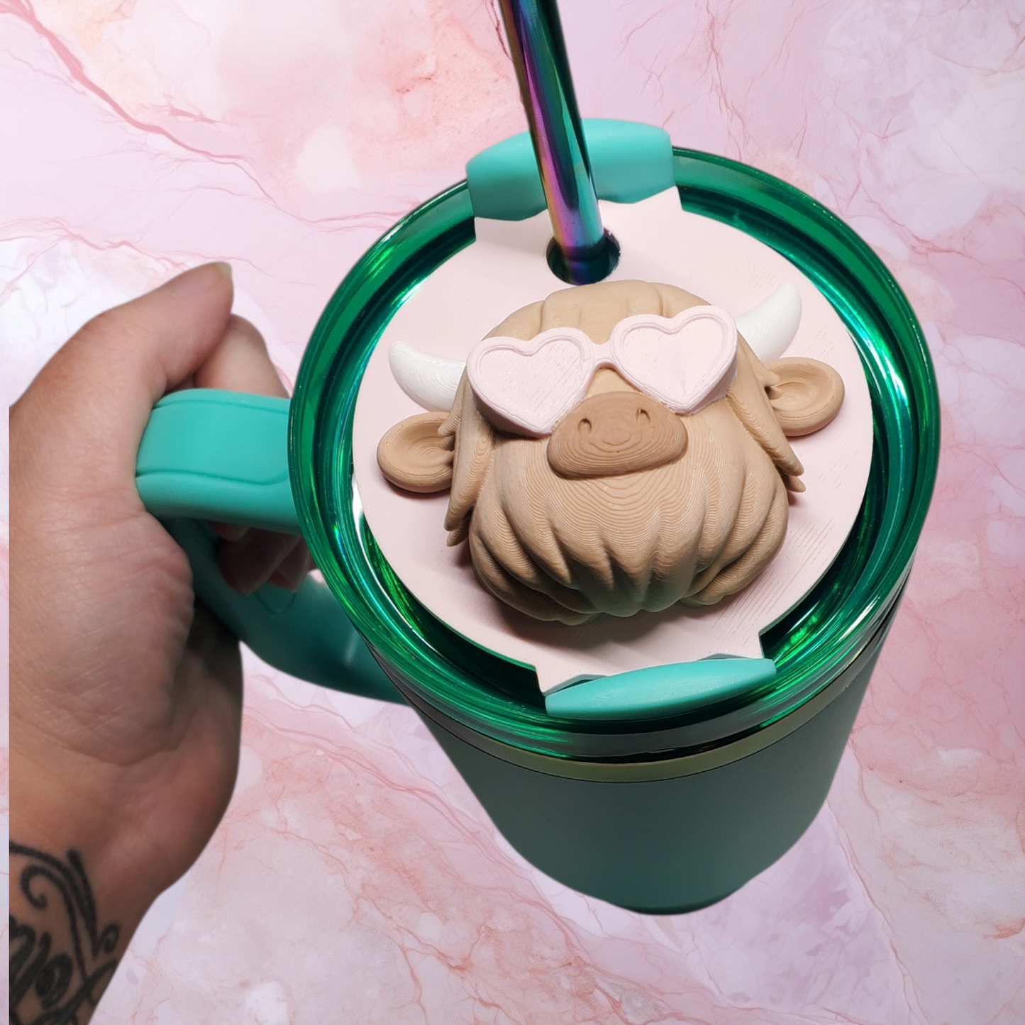 Highland Cow - 40oz Cup Topper