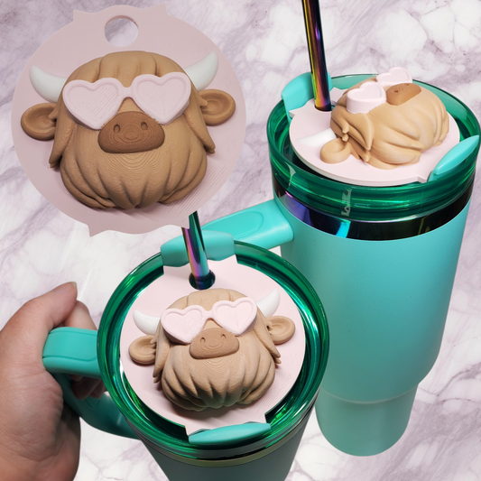 Highland Cow - 40oz Cup Topper